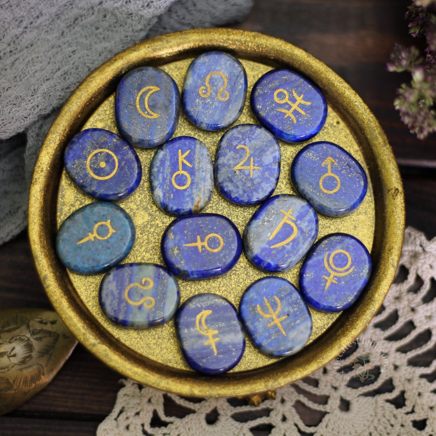 Planetary Runes astrology, crystal, crystals, rare crystals, rune, rune sets, runes, witchy gift, zodiac Crystals