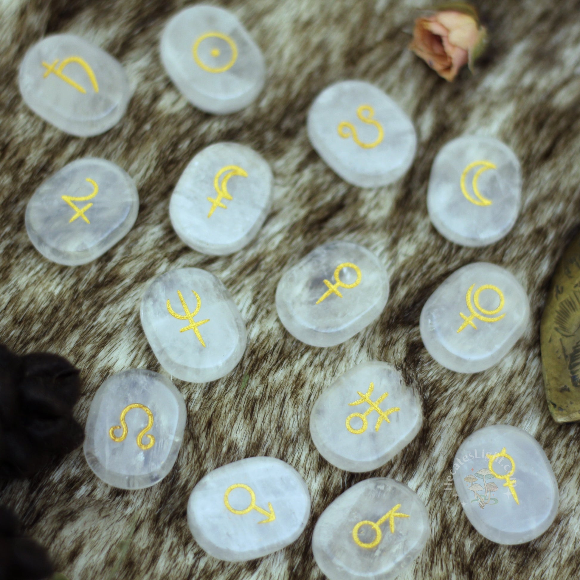 Planetary Runes astrology, crystal, crystals, rare crystals, rune, rune sets, runes, witchy gift, zodiac Crystals