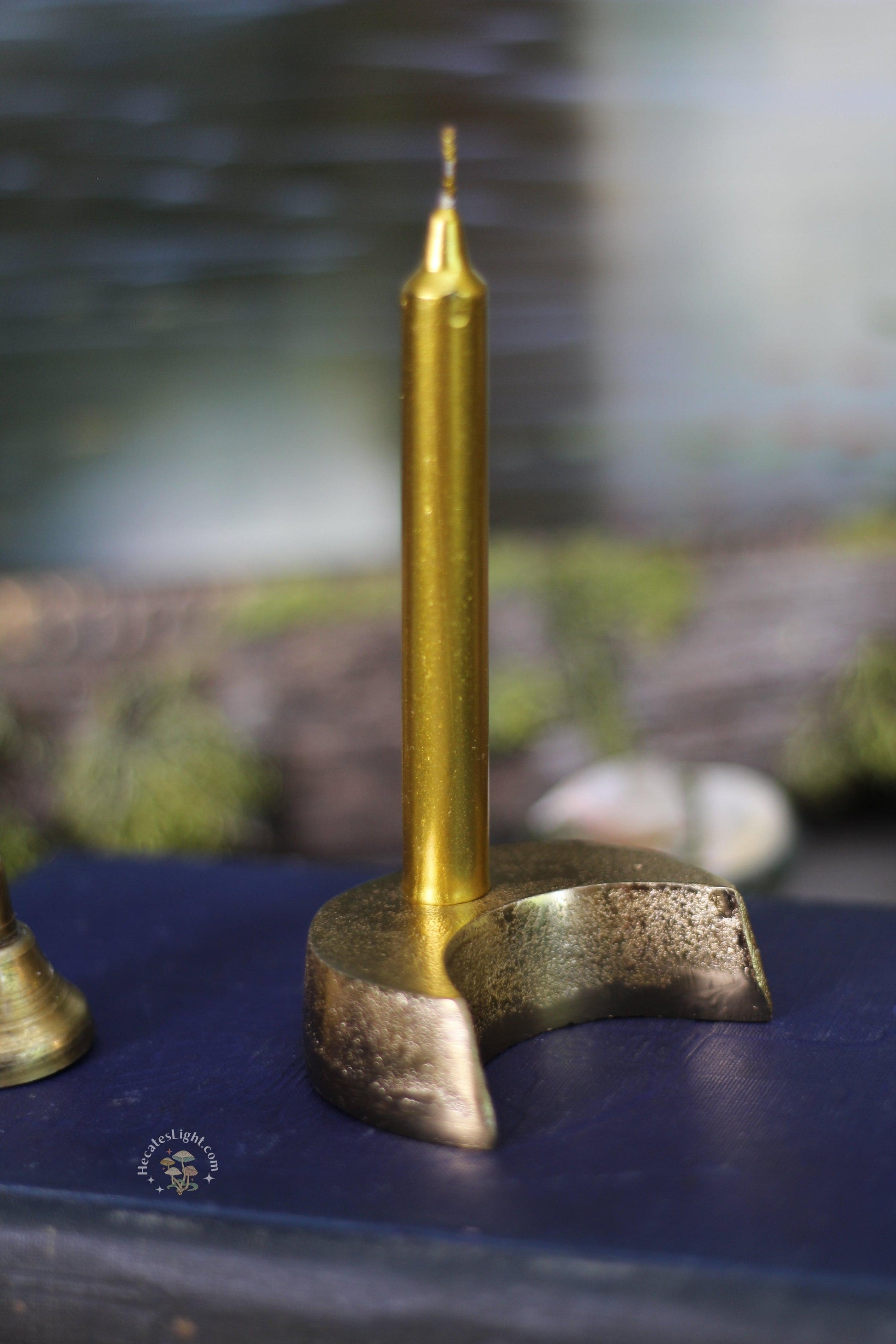 Brass Chamber-stick Candle Holder – Hecate's Light