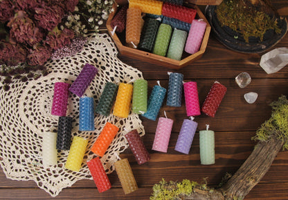Mini Beeswax Candles - Complete Spell Set Hecate's Light altar beeswax candle, chime, mini, mini candles, spell set Mini Beeswax Candles - Complete Spell Set Hecate's Light altar beeswax candle, chime, mini, mini candles, spell set metaphysical occult supplies witchy hecateslight.com witchcraft cottagecore witch gifts metaphysical occult supplies witchy hecateslight.com witchcraft cottagecore witch gifts