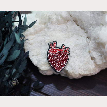 Red Heart Pin MALICIEUSE birthday brocade, brooch, canada, cloth, decorative, embroidered, embroidery, gift, heart, pin, red, clothing, witchy gift Red Heart Pin MALICIEUSE birthday brocade, brooch, calgary, canada, cloth, decorative, embroidered, embroidery, gift, heart, pin, red, clothing, witchy gift metaphysical occult supplies witchy hecateslight.com witchcraft cottagecore witch gifts metaphysical occult supplies witchy hecateslight.com witchcraft cottagecore witch gifts