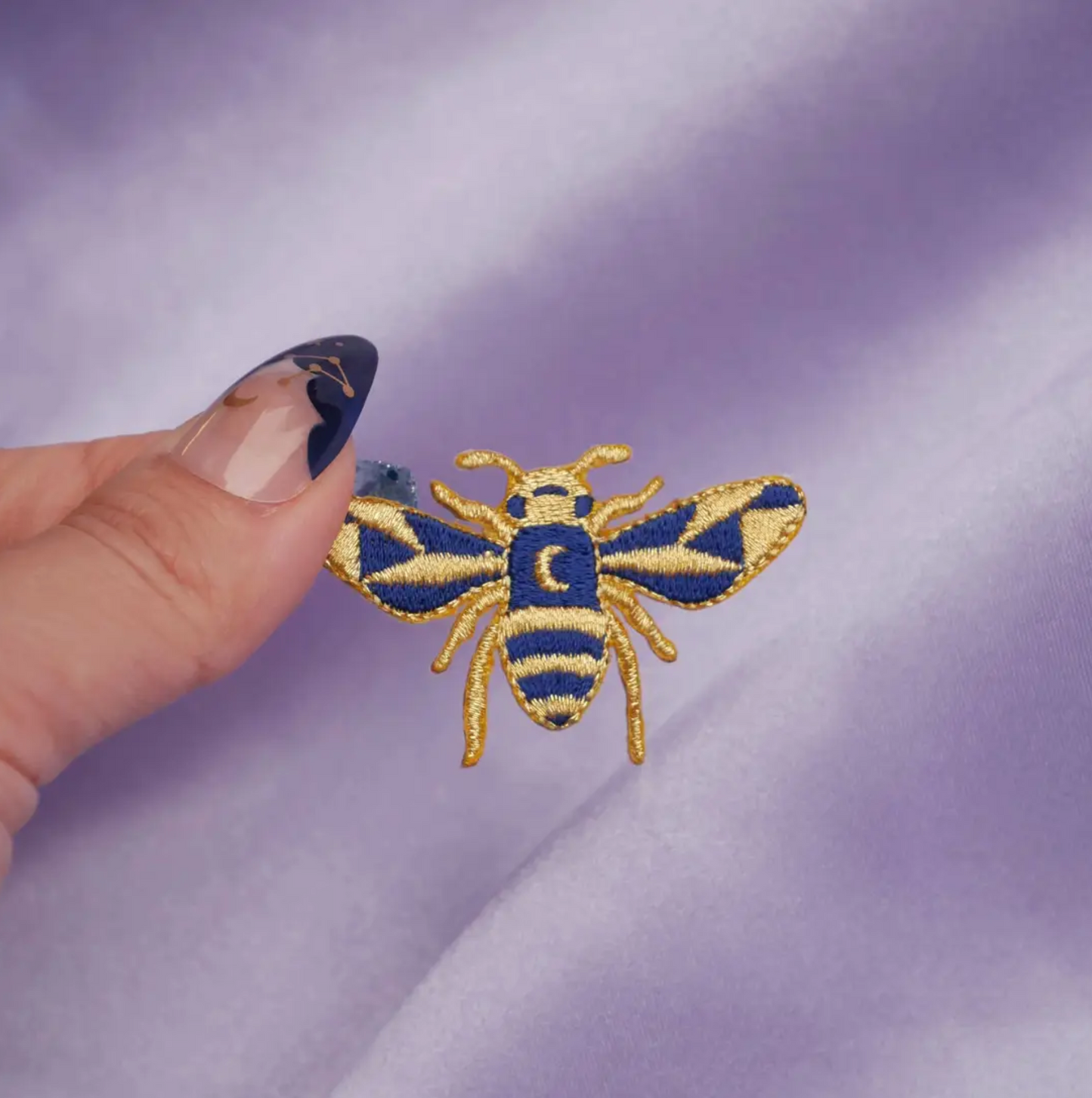 Small Gold Bee Patch hecates light cottagecore metaphysical occult magic witchcraft tarot oracle cards witch tools