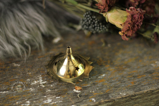 Spikey Brass Incense Burner Hecate's Light brass, burner, cone, cones, incense, stick Spikey Brass Incense Burner Hecate's Light brass, burner, cone, cones, incense, stick metaphysical occult supplies witchy hecateslight.com witchcraft cottagecore witch gifts metaphysical occult supplies witchy hecateslight.com witchcraft cottagecore witch gifts
