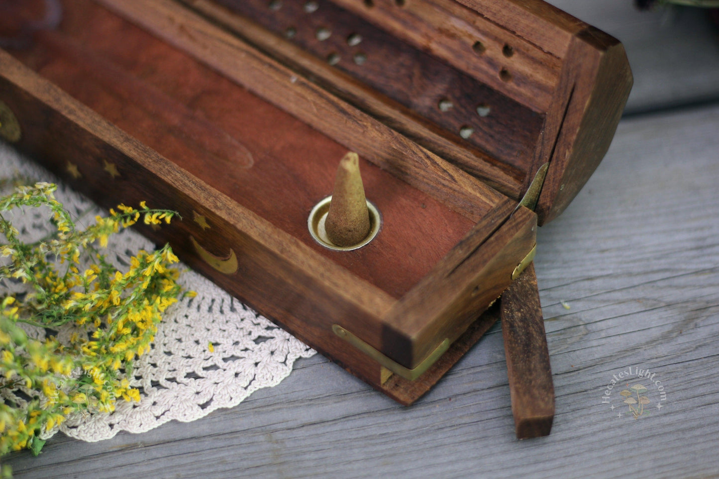 Wood Burner Coffin Incense Box | Sun, Moon and Stars Hecate's Light incense, incense burner, moon, stars, wood Wood Burner Coffin Incense Box | Sun, Moon and Stars Hecate's Light incense, incense burner, moon, stars, wood metaphysical occult supplies witchy hecateslight.com witchcraft cottagecore witch gifts metaphysical occult supplies witchy hecateslight.com witchcraft cottagecore witch gifts