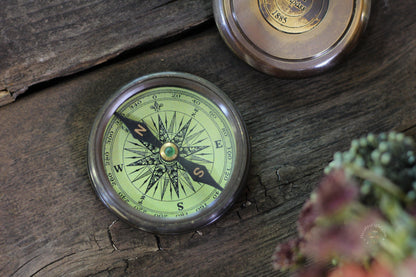 Wanderer's Compass Ten Thousand Villages brass, compass metaphysical occult supplies witchy hecateslight.com witchcraft cottagecore witch gifts