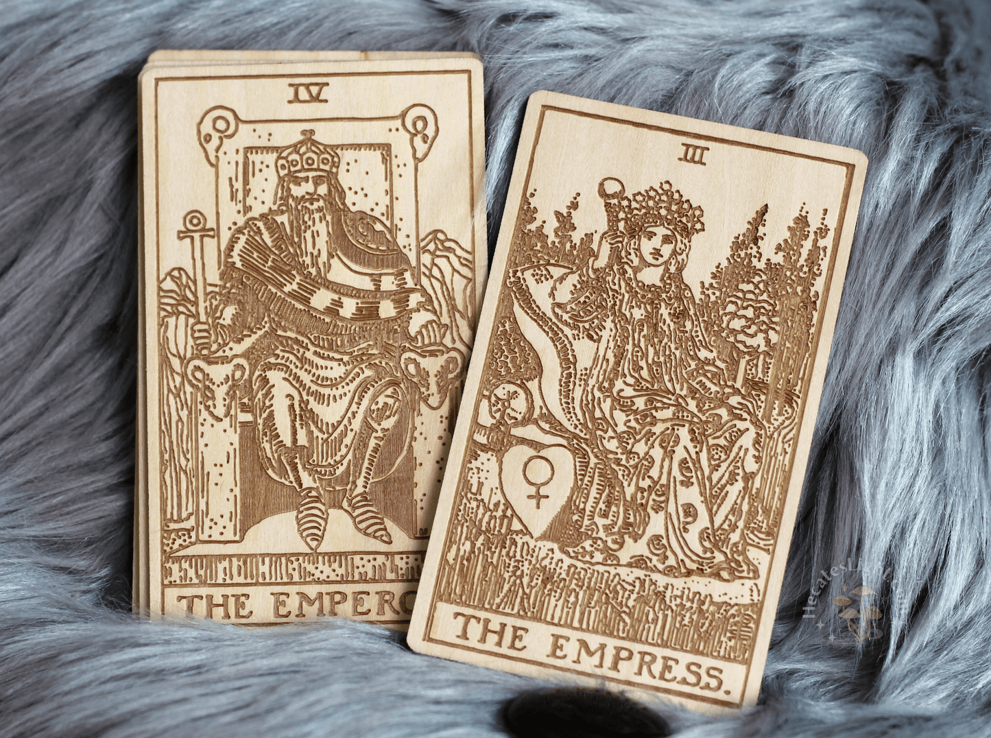 Wood Tarot Cards hecates light Wood Cards cottagecore metaphysical occult magic witchcraft tarot oracle cards witch tools
